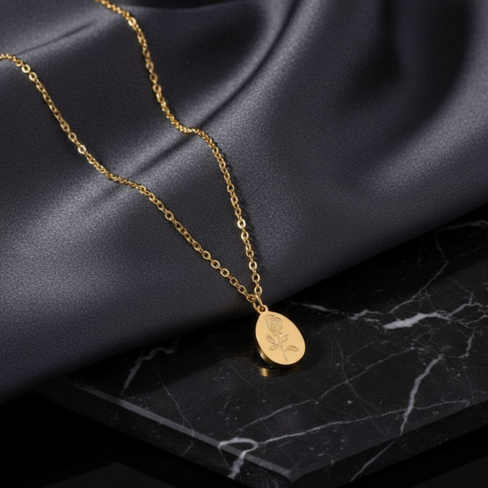Roselle Luxe Gold Plated Necklace