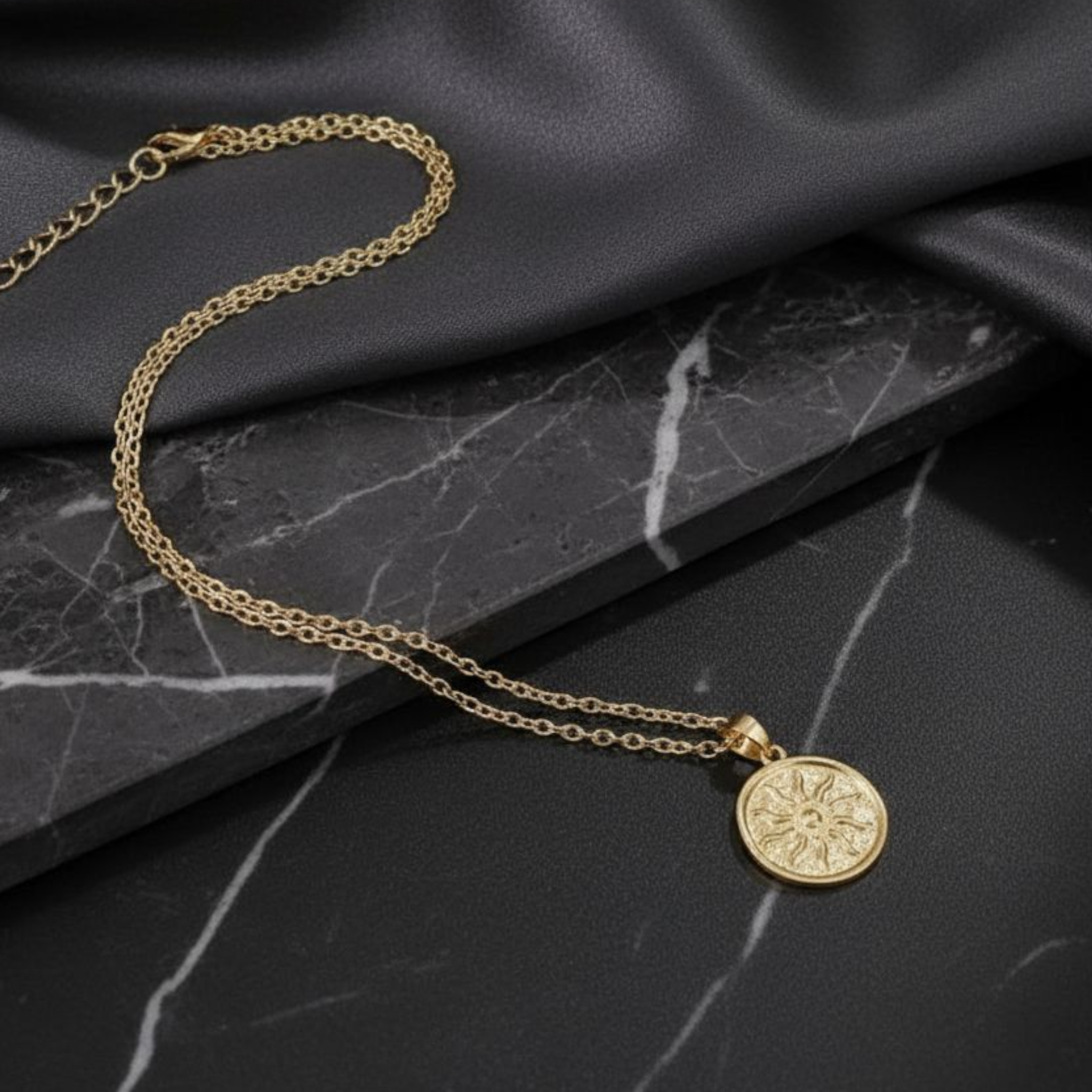 Vintage Coin Gold Plated Necklace