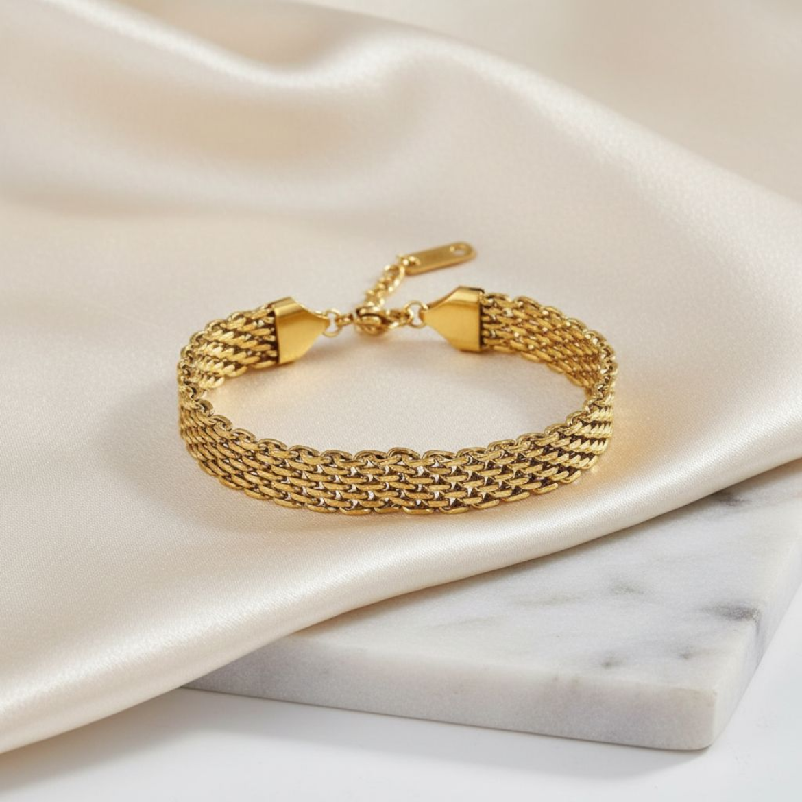 Royal Weave 18K Gold Plated Bracelet