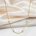 Dotted Chain 18K Gold Plated Necklace