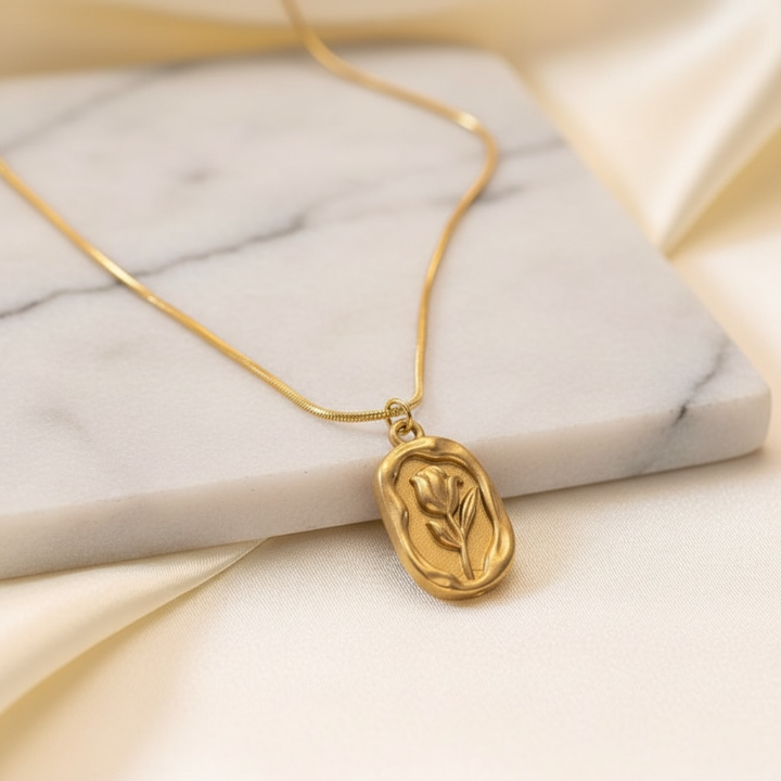 Roselle Luxe 18K Gold Plated Necklace