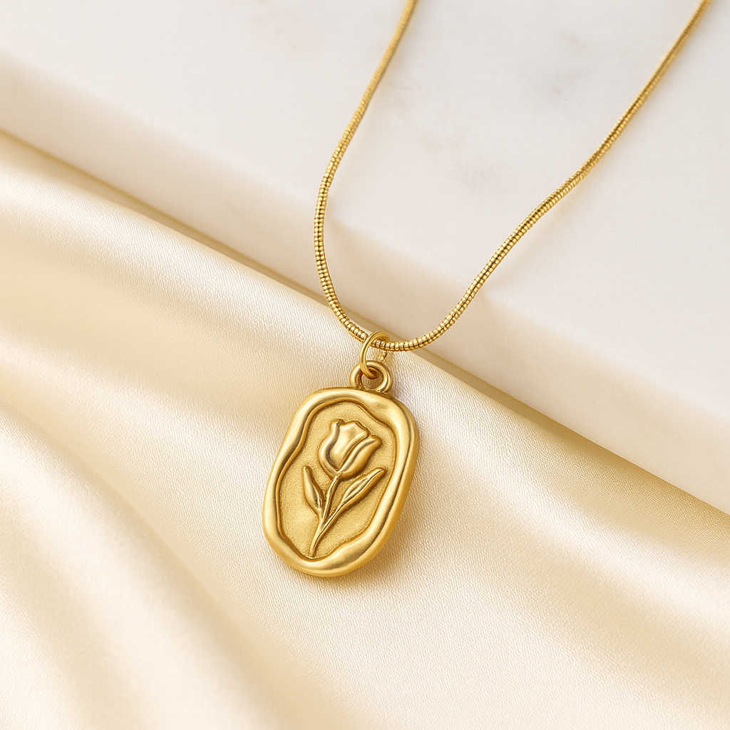 Roselle Luxe 18K Gold Plated Necklace