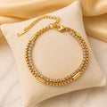Golden Link Chain 18K Gold Plated Bracelet