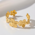Blossom 18K Gold Plated Handcuff