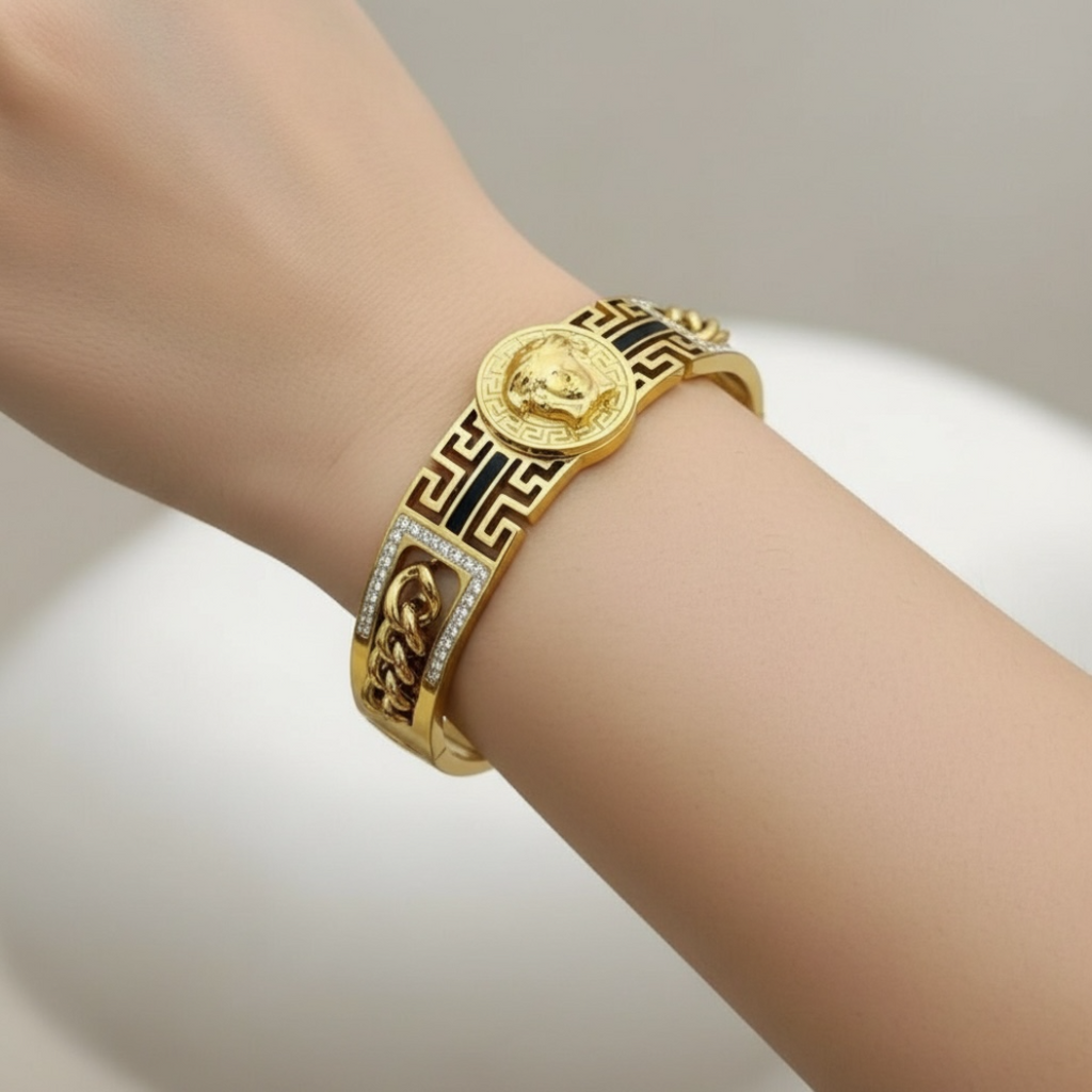 Royal Heritage 18K Gold Plated Handcuff