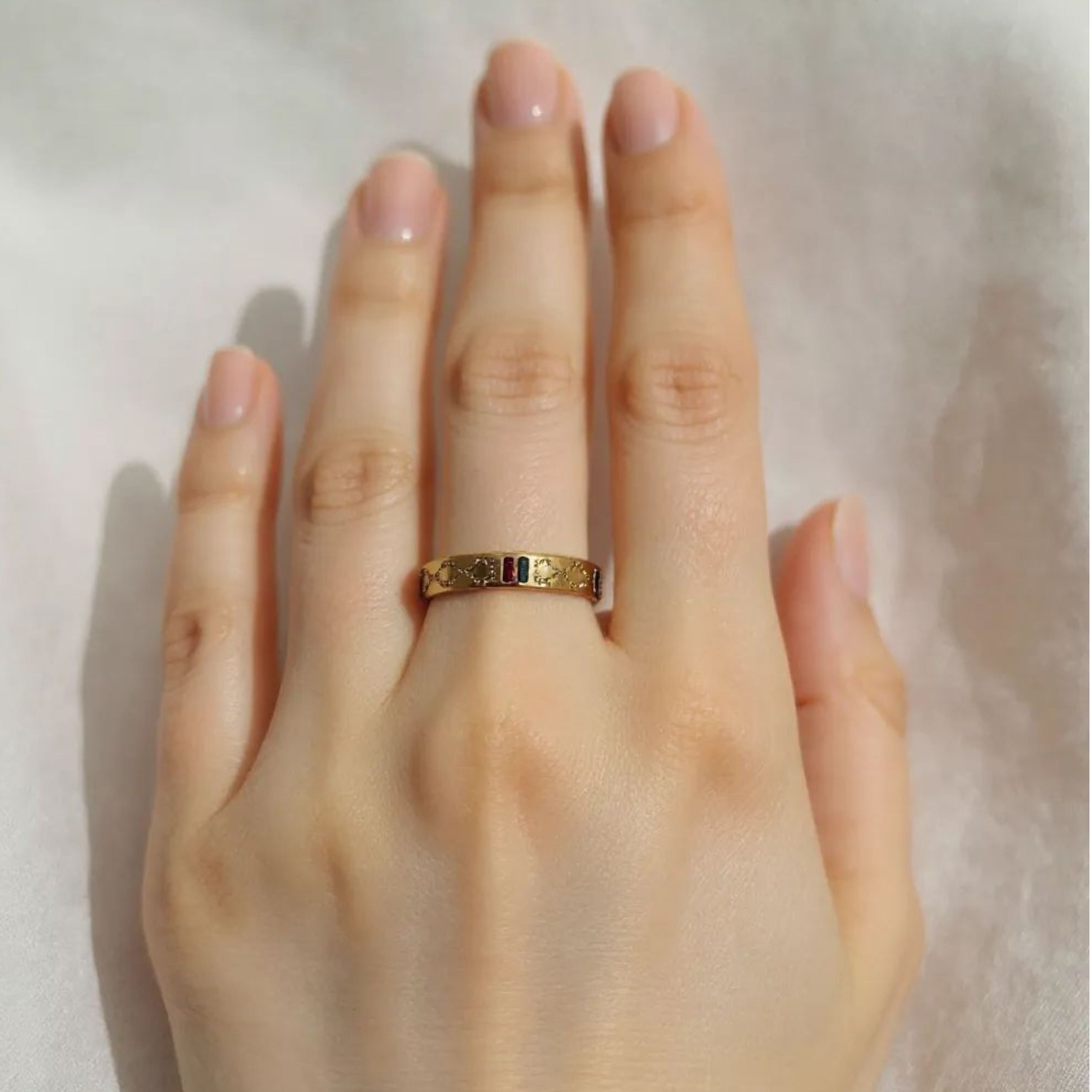 Golden 18K Gold Plated Ring