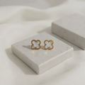 Four Leaf Clover 18K Gold Plated Earrings