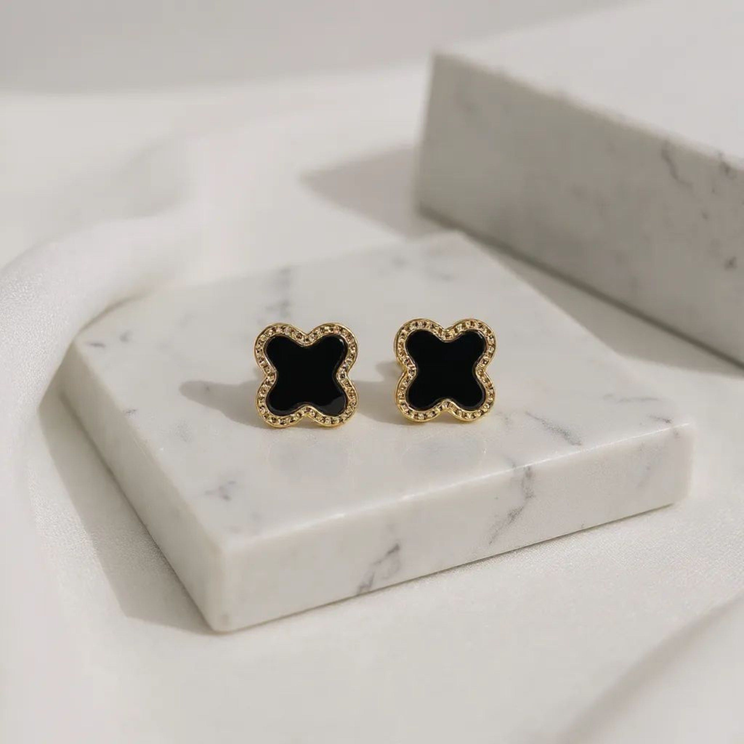 Four Leaf Clover 18K Gold Plated Earrings