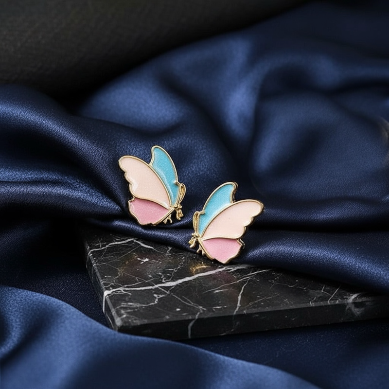 Butterfly Gold Plated Studs