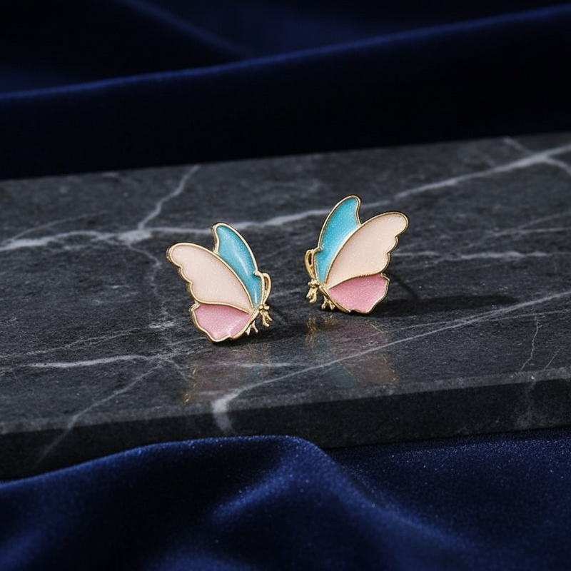 Butterfly Gold Plated Studs