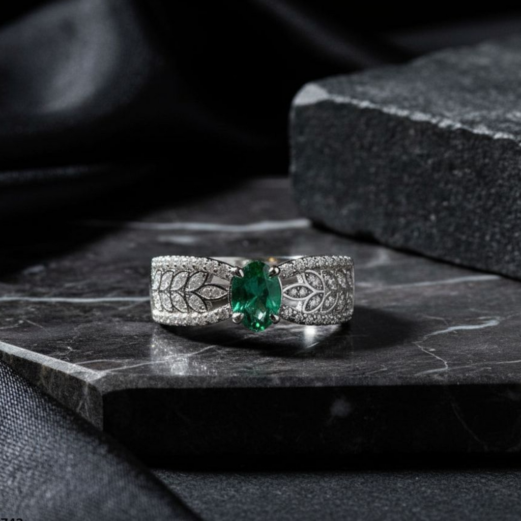 Sparkling Serenity Silver Plated Ring