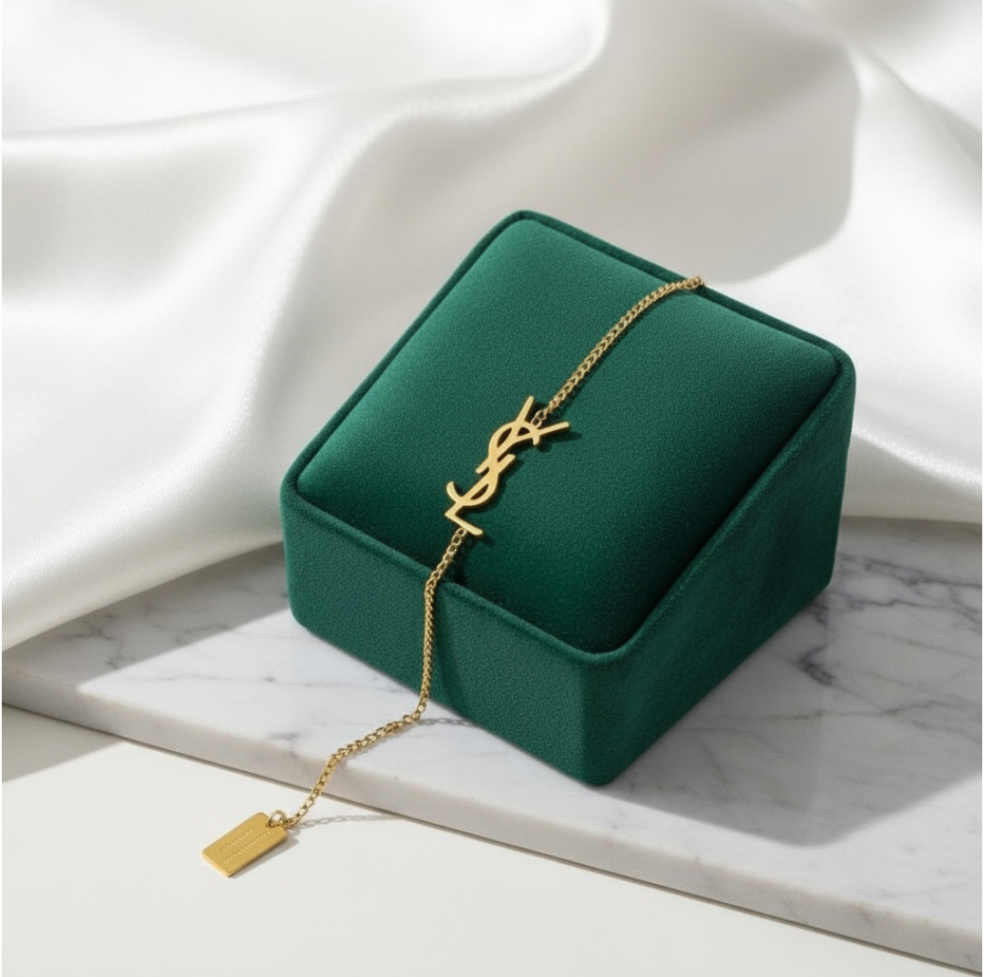 YSL 18K Gold Plated Bracelet