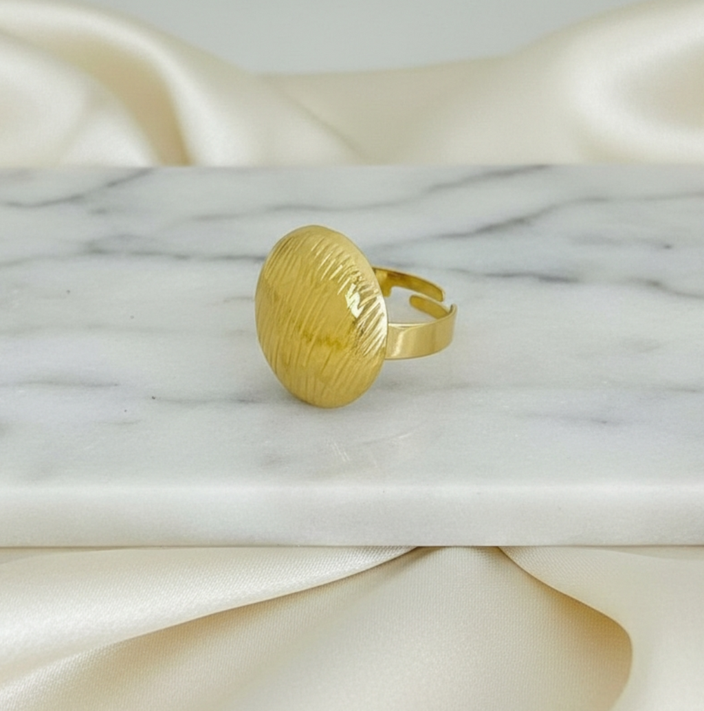Orbit 18K Gold Plated Ring (Adjustable)